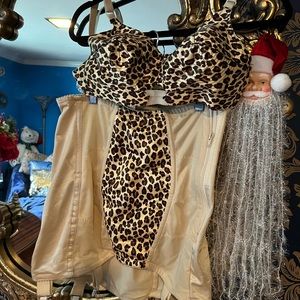 Secrets In Lace bullet bra and garter set